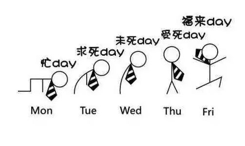 每周的工作趨勢